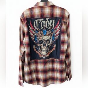 CODY Flannel Plaid Shirt Hand Crafted